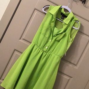 Lime green dress